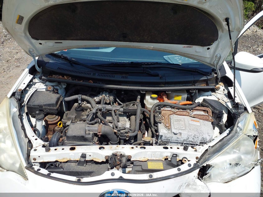 2012 Toyota Prius C Two VIN: JTDKDTB33C1503820 Lot: 45514588