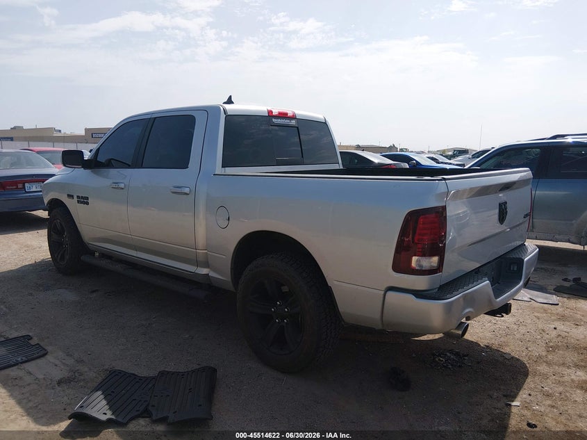 Vin: 1c6rr7mtxjs180644, lot: 46012838, ram 1500 sport 20183