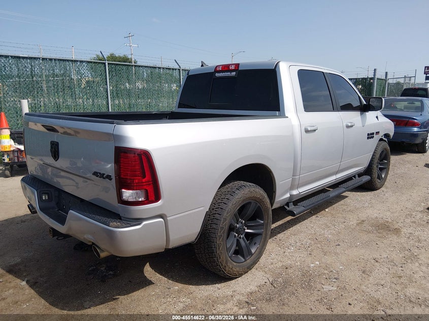 Vin: 1c6rr7mtxjs180644, lot: 46012838, ram 1500 sport 20184