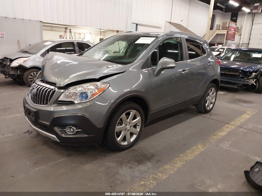 Vin: kl4cjgsb5fb187874, lot: 46012983, buick encore leather 20152