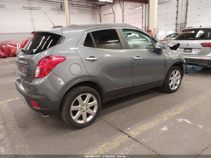 Vin: kl4cjgsb5fb187874, lot: 46012983, buick encore leather 20154