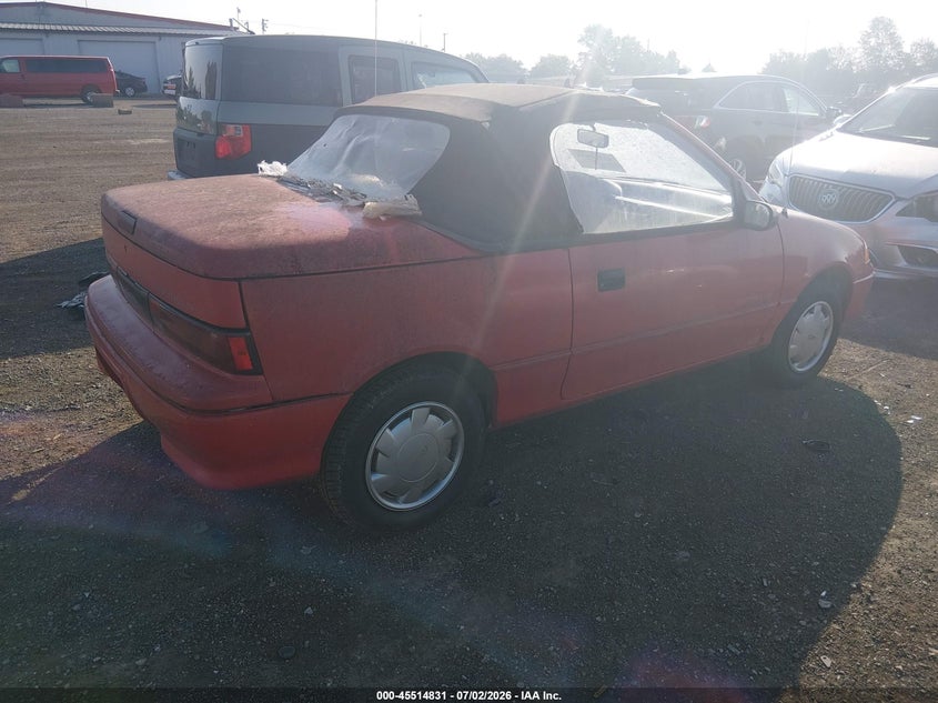1992 GEO METRO auction photo 4