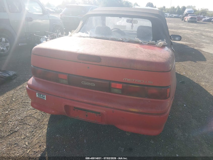 1992 GEO METRO auction photo 6