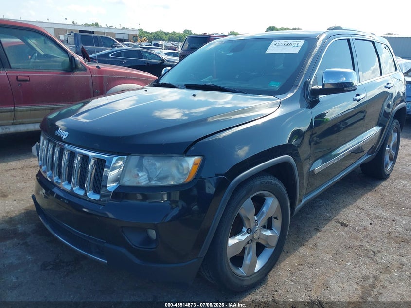 Vin: 1j4rr6gt1bc509851, lot: 46013089, jeep grand cherokee overland 20112