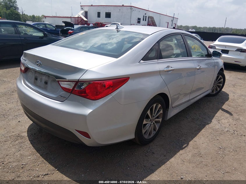 Vin: 5npec4ac1eh874025, lot: 46013096, hyundai sonata limited 20144