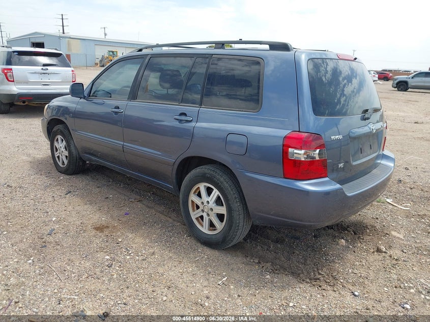 2004 TOYOTA HIGHLANDER SPORT UTILITY VEHICLE 3.3L V-6 DOHC, VVT, 230HP