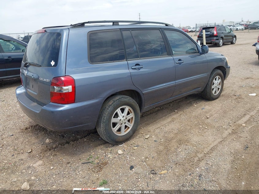 2004 TOYOTA HIGHLANDER SPORT UTILITY VEHICLE 3.3L V-6 DOHC, VVT, 230HP