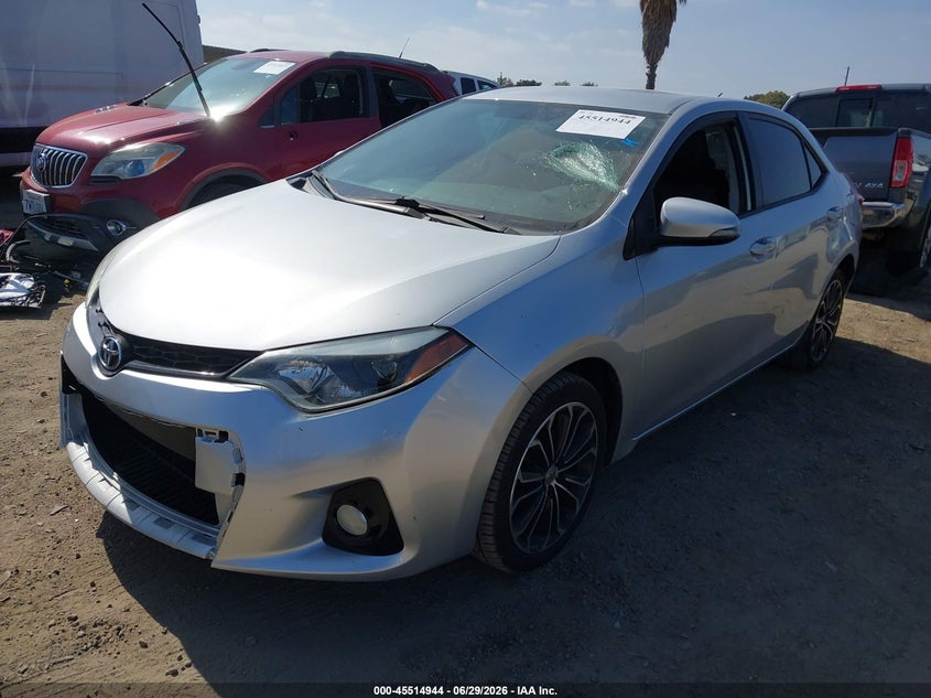 2015 Toyota Corolla, Vandalized, IAAI, VIN 5YFBURHE8FP345888 — photo 2