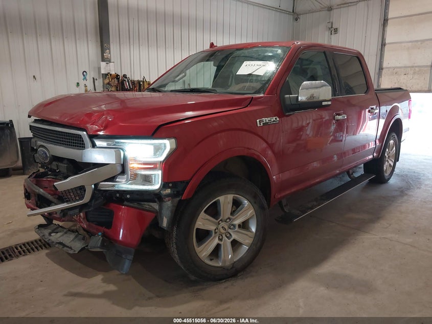 Vin: 1ftew1e41kfc08989, lot: 46013271, ford f-150 platinum 20192
