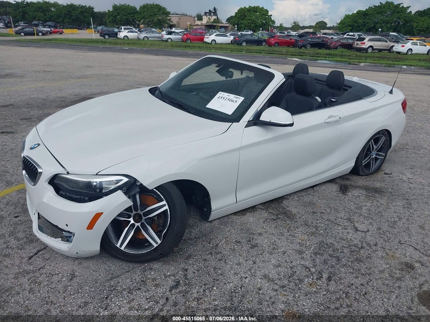 Vin: wba2k9c35h7a26237, lot: 46013281, bmw 230i 20172