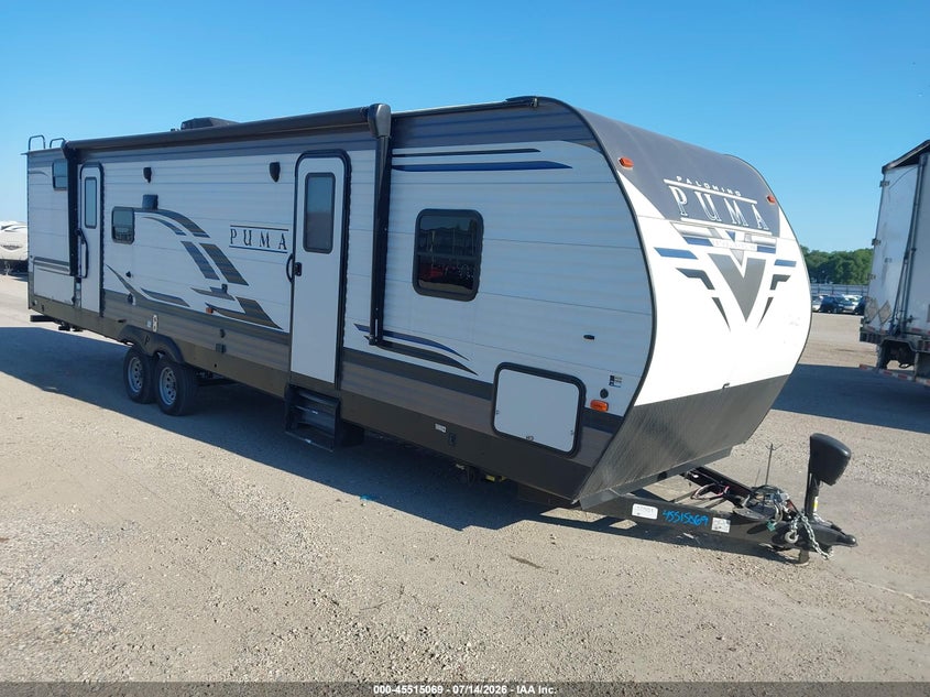 2021 FOREST RIVER PALOMINO PUMA 28BHSS TRAVEL TRAILER  (VIN: 5ZT2PUTB7M4010501)