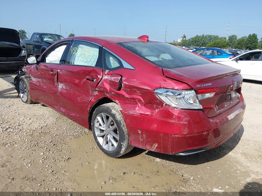 2021 HONDA ACCORD auction photo 3
