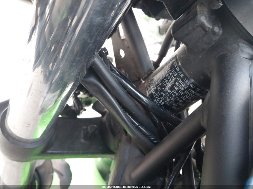 2024 Kawasaki Ex500 A/B VIN: ML5EXGJ10RDA27638 Lot: 45515183