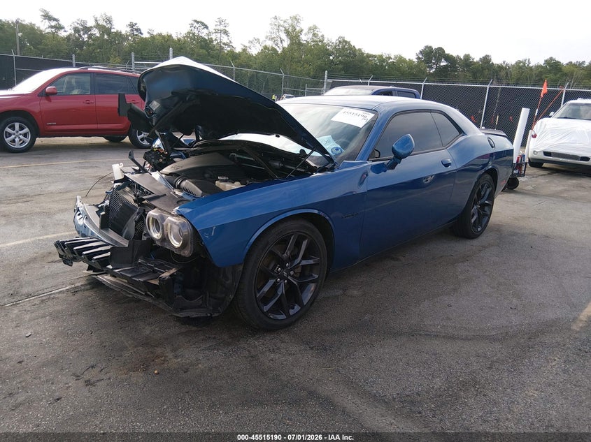 Vin: 2c3cdzbt5lh176852, lot: 46013406, dodge challenger r/t 20202