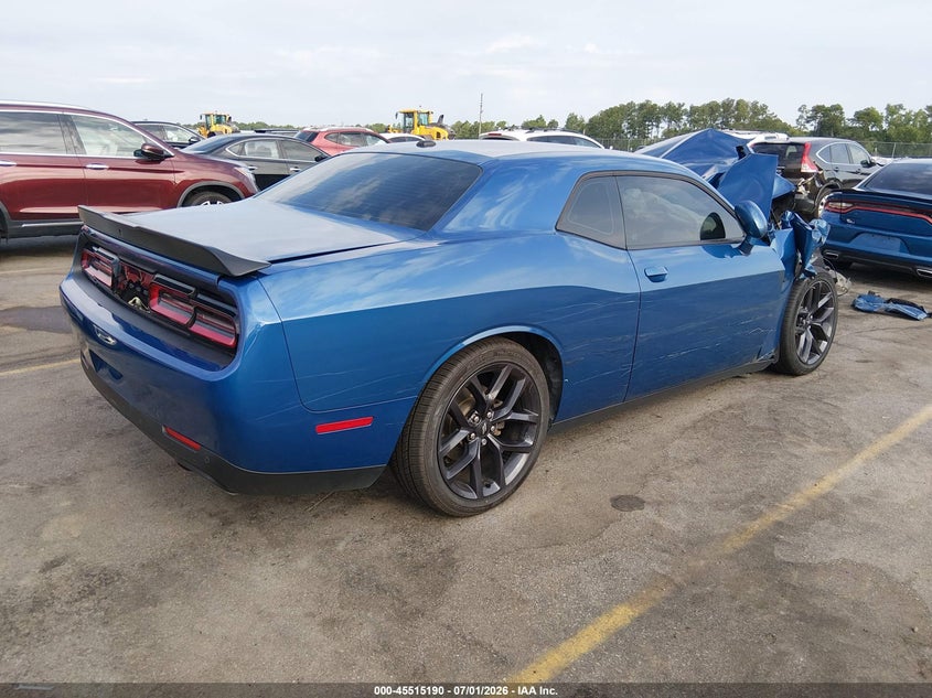 Vin: 2c3cdzbt5lh176852, lot: 46013406, dodge challenger r/t 20204