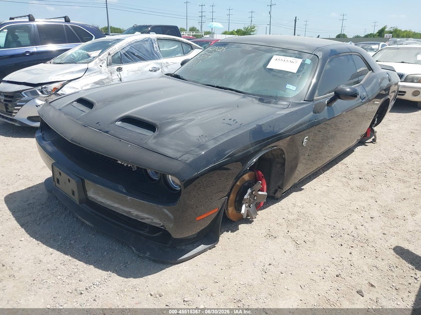 Vin: 2c3cdzc99nh155377, lot: 46013583, dodge challenger srt hellcat 20222