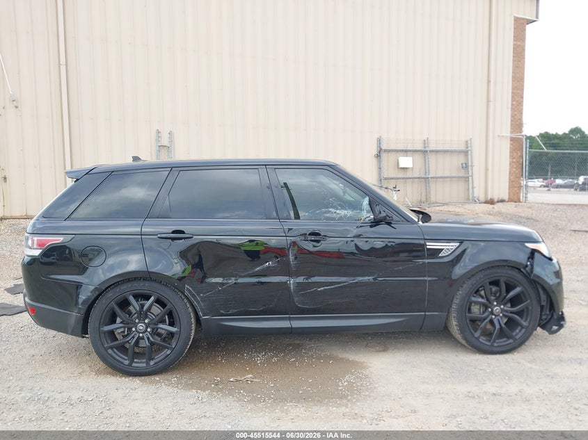2016 Land Rover Range Rover Sport 3.0L V6 Supercharged Hse VIN: SALWR2VF9GA643159 Lot: 45515544