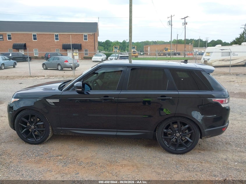2016 Land Rover Range Rover Sport 3.0L V6 Supercharged Hse VIN: SALWR2VF9GA643159 Lot: 45515544