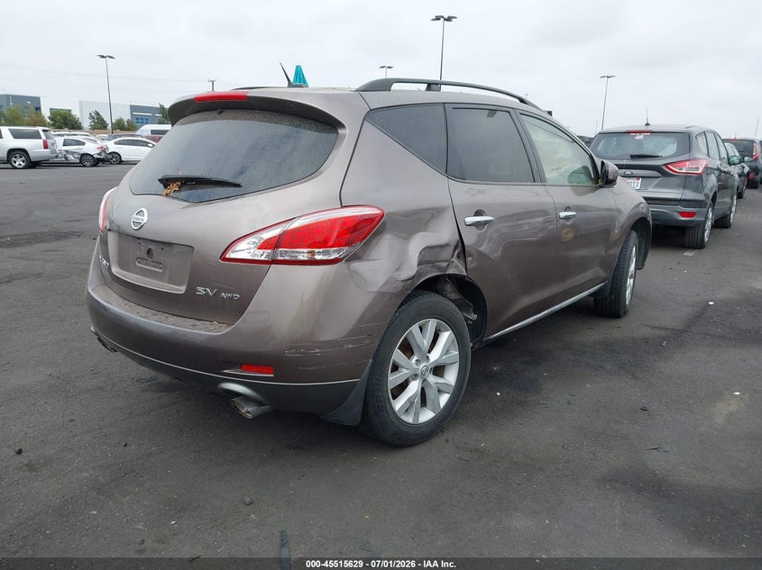 Vin: jn8az1mw0cw202261, lot: 46013845, nissan murano sv 20124