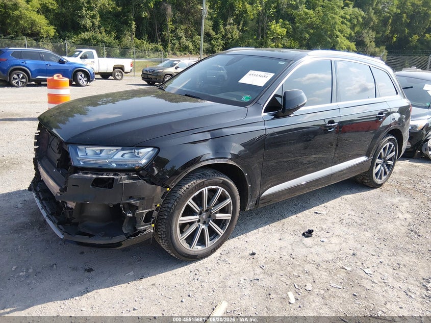 Vin: wa1laaf79hd027586, lot: 46013897, audi q7 3.0t premium 20172