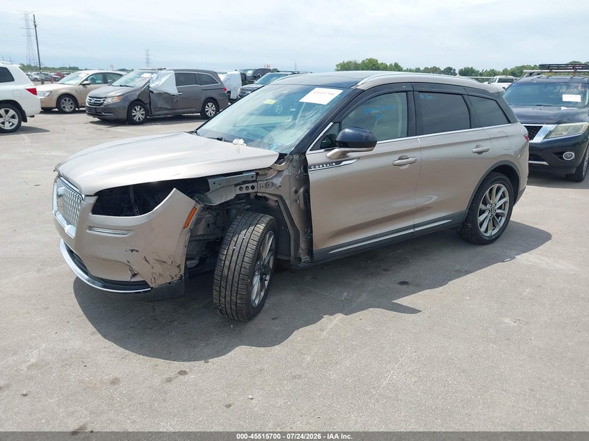 Vin: 5lmcj1c94lul26139, lot: 46013916, lincoln corsair standard 20202