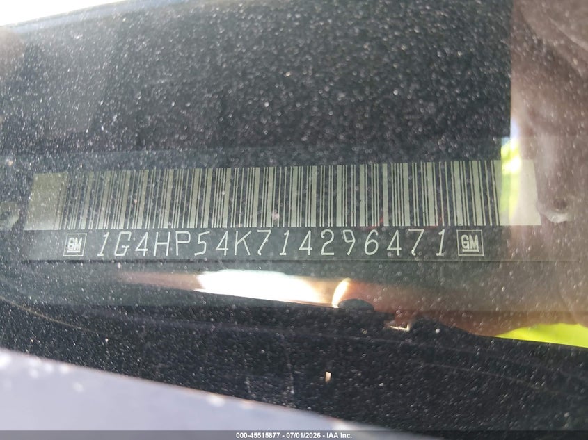 2001 Buick Lesabre Custom VIN: 1G4HP54K714296471 Lot: 45515877