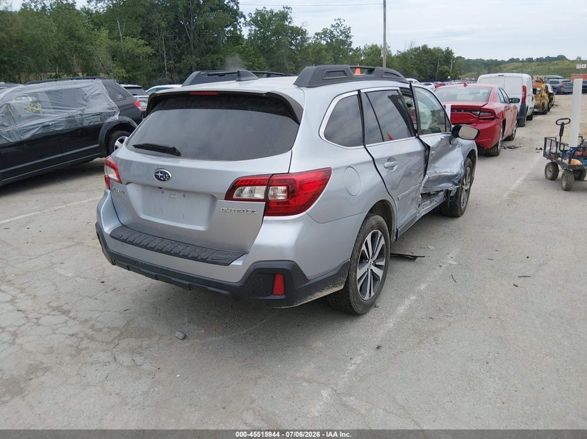 Vin: 4s4bsanc8j3264848, lot: 46014160, subaru outback 2.5i limited 20184