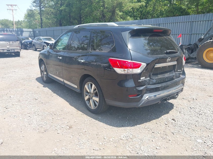 Vin: 5n1ar2mmxdc656385, lot: 46014162, nissan pathfinder platinum 20133