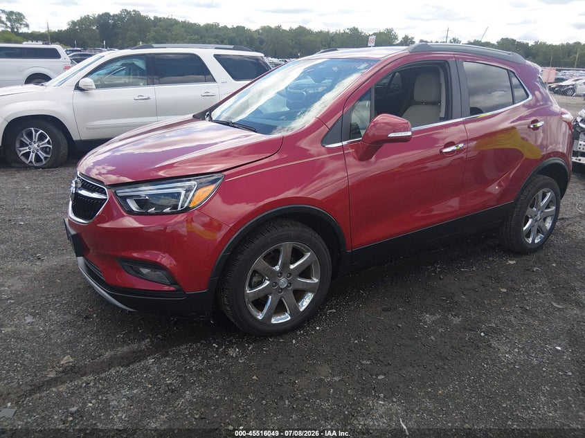 Vin: kl4cjgsb8hb225472, lot: 46014265, buick encore essence 20172