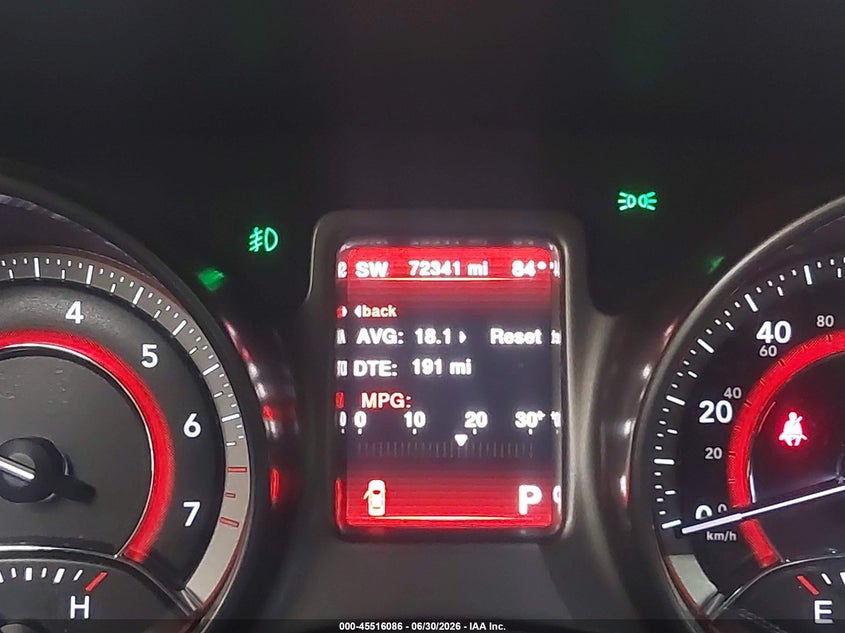 2020 DODGE JOURNEY SPORT UTILITY VEHICLE 2.4L I-4 DOHC, VVT, 173HP