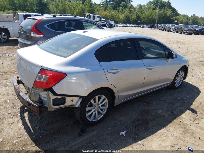 2012 HONDA CIVIC SEDAN 1.8L I-4 VVT, 140HP