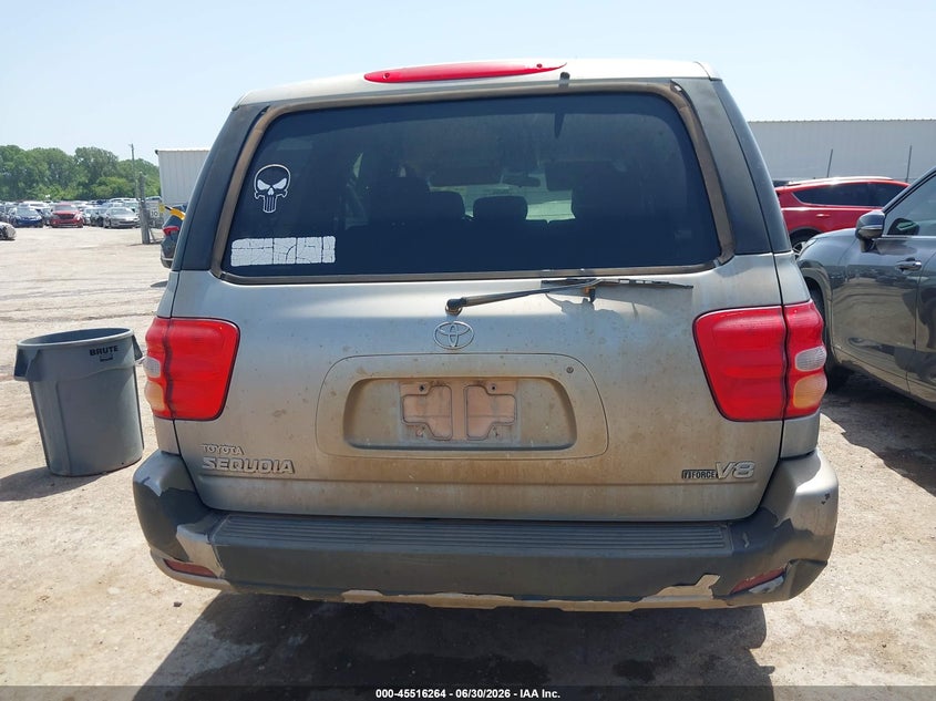 2002 Toyota Sequoia Sr5 V8 VIN: 5TDZT34A22S122135 Lot: 45516264