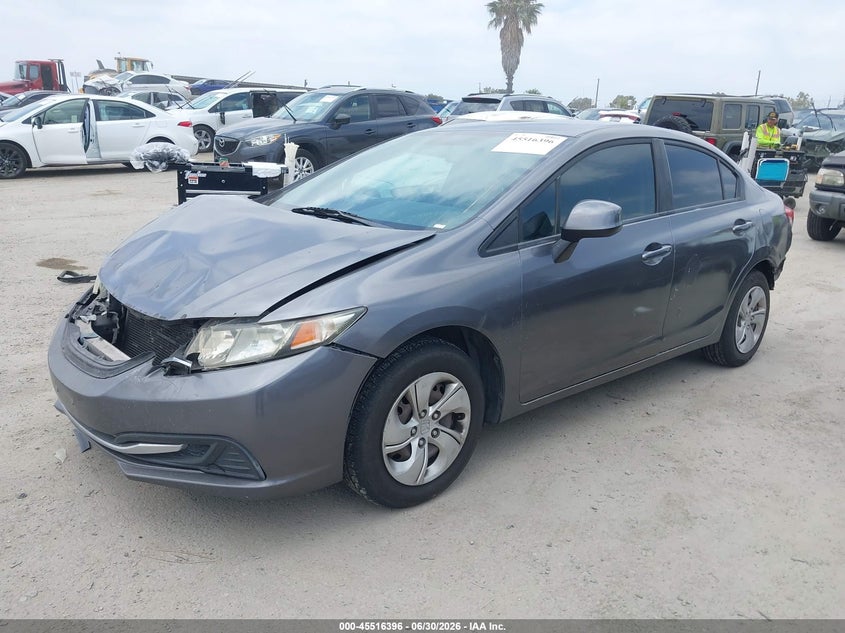 2014 Honda Civic Lx 19XFB2F50EE250470 photo 1