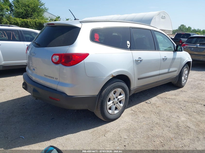 Vin: 1gnkvfed7bj311115, lot: 46014687, chevrolet traverse ls 20114