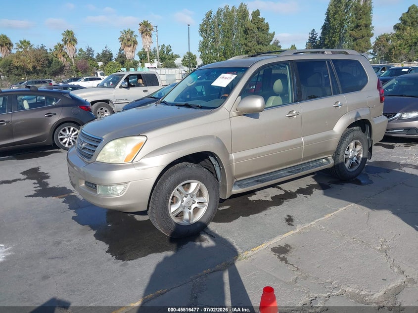 2004 LEXUS GX SPORT UTILITY VEHICLE 4.7L V-8 DOHC, 235HP