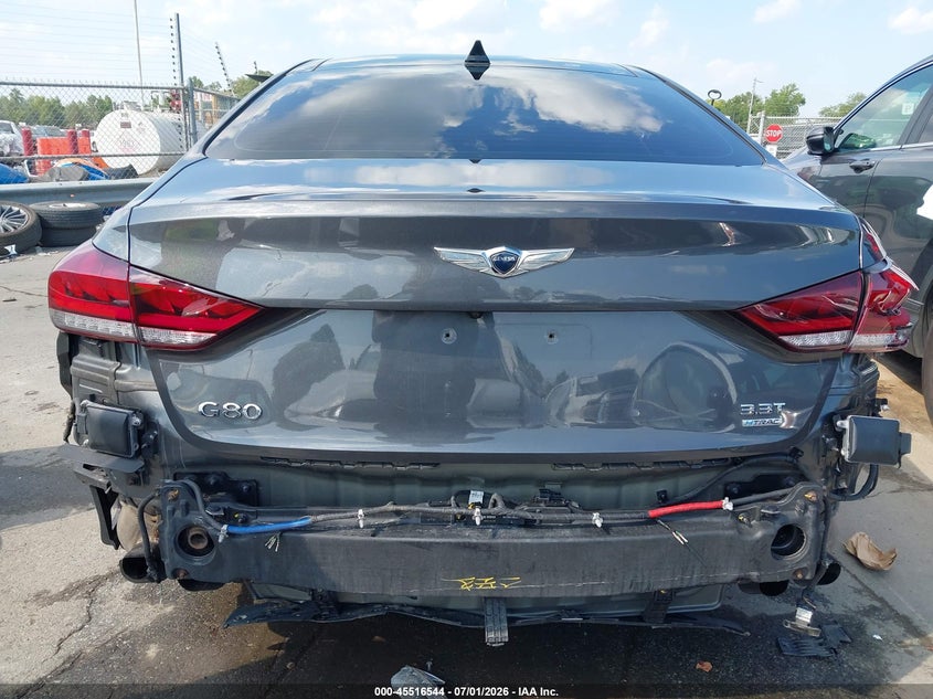 2019 Genesis G80 3.3T Sport VIN: KMTFN4JBXKU306798 Lot: 45516544