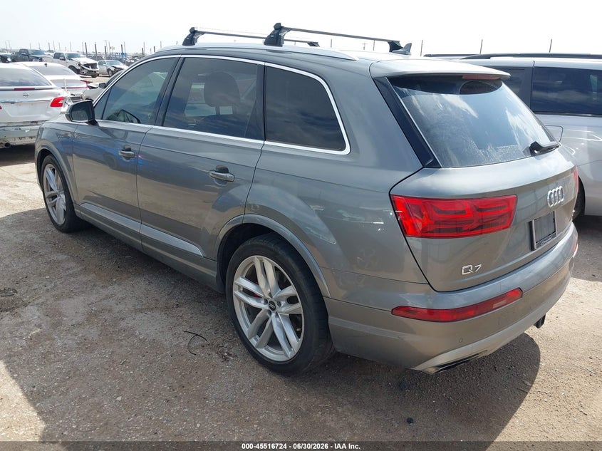 Vin: wa1vabf72hd029887, lot: 46014940, audi q7 3.0t premium 20173