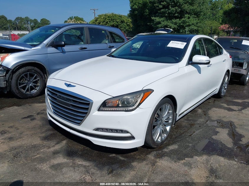 2015 Hyundai Genesis 5.0 VIN: KMHGN4JF8FU043217 Lot: 45516740