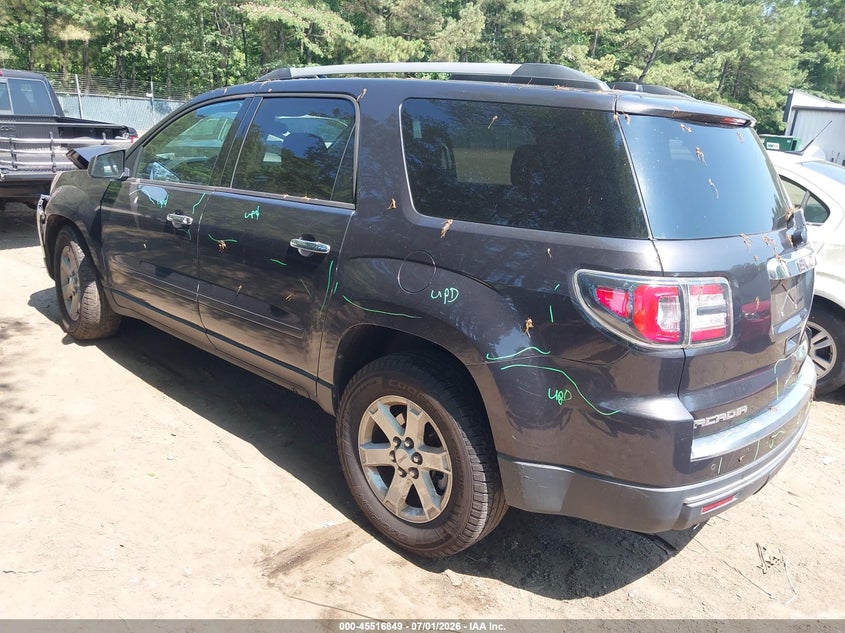 Vin: 1gkkvned4gj212525, lot: 46015066, gmc acadia sle-1 20163