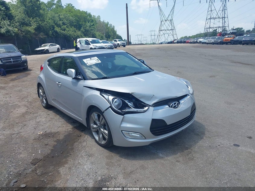 2016 Hyundai Veloster VIN: KMHTC6ADXGU296782 Lot: 45516885