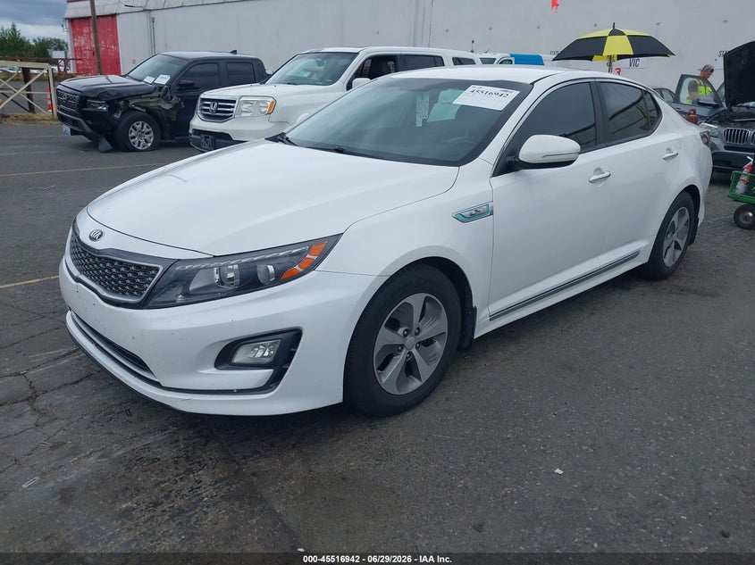 2014 Kia Optima Hybrid Lx KNAGM4AD8E5073927 photo 1