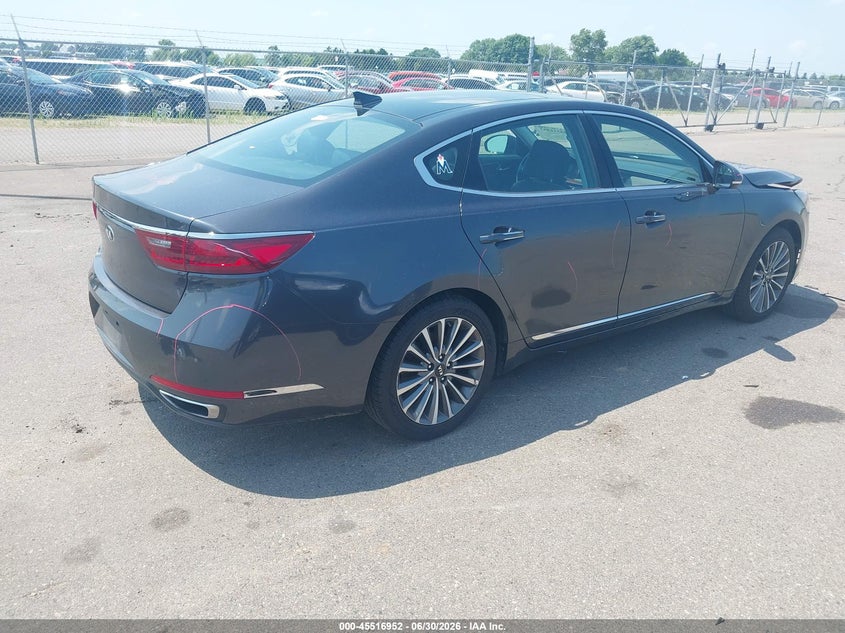 Vin: knalc4j19h5055934, lot: 46015168, kia cadenza premium 20174
