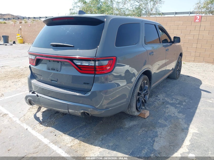 Vin: 1c4rdhdg6mc750203, lot: 46015350, dodge durango gt rwd 20214