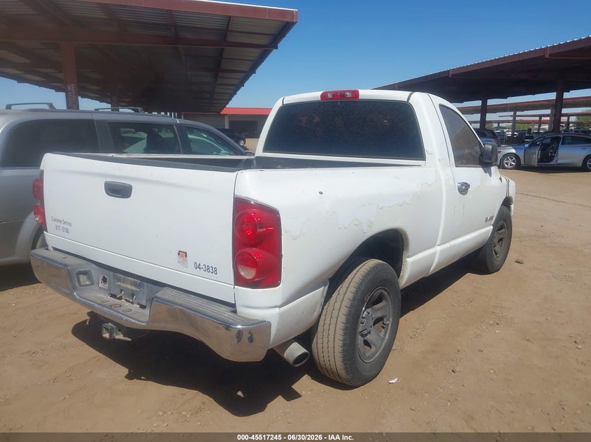 DODGE RAM 1500 2008 VIN 1D7HA16K98J114007