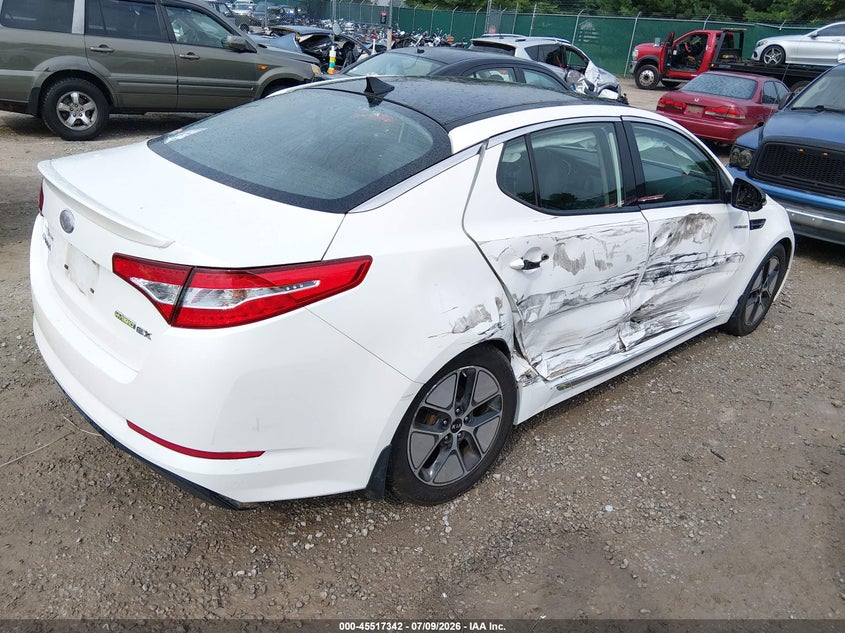 Vin: knagm4ad0d5055534, lot: 46015558, kia optima hybrid ex 20134