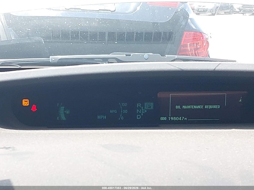 2011 TOYOTA PRIUS HATCHBACK 1.8L I-4 DOHC, VVT, 98HP