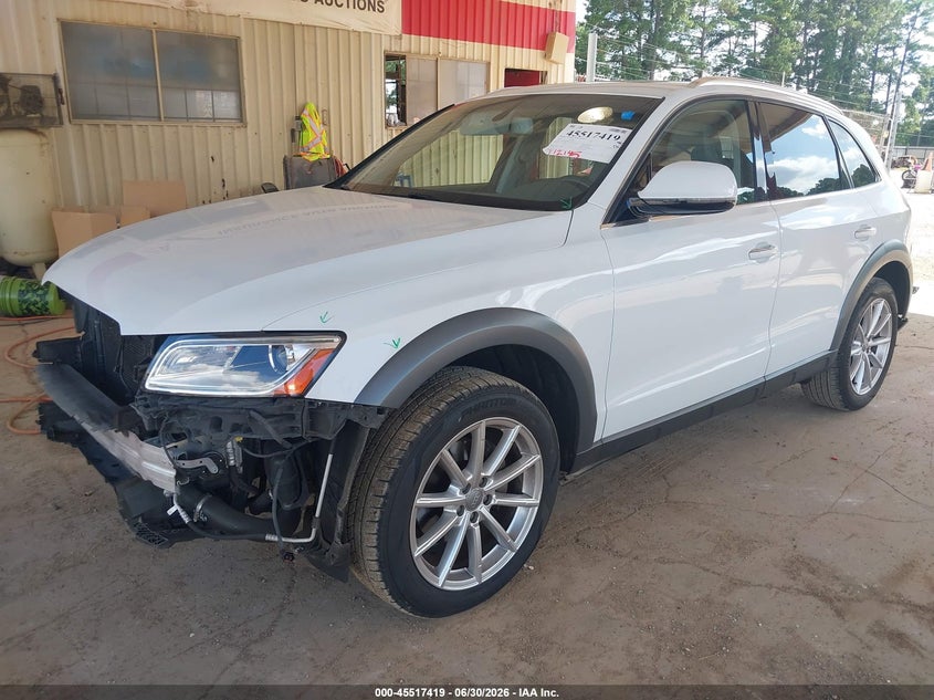 Vin: wa1l2afp8ha025455, lot: 46015635, audi q5 2.0t premium 20172