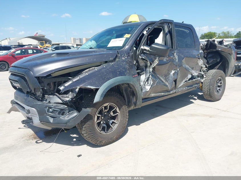 Vin: 1c6rr7yt2hs573218, lot: 46015705, ram 1500 rebel  4x4 5'7 box 20172