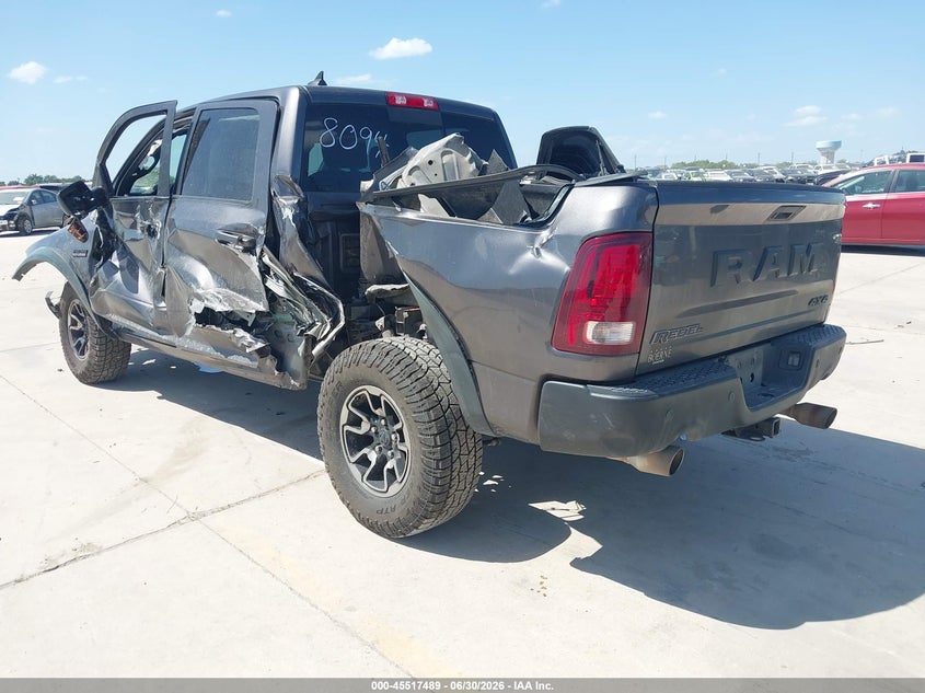 Vin: 1c6rr7yt2hs573218, lot: 46015705, ram 1500 rebel  4x4 5'7 box 20173