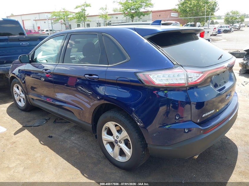 Vin: 2fmpk4g96gbb03657, lot: 46015772, ford edge se 20163